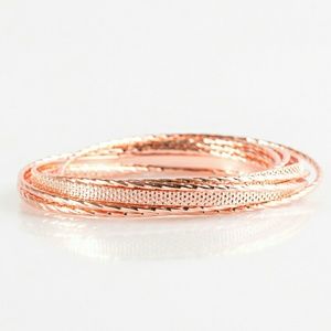 Rose gold bangles